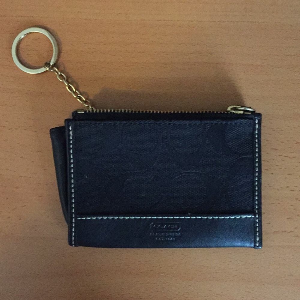 Coach keychain mini wallet